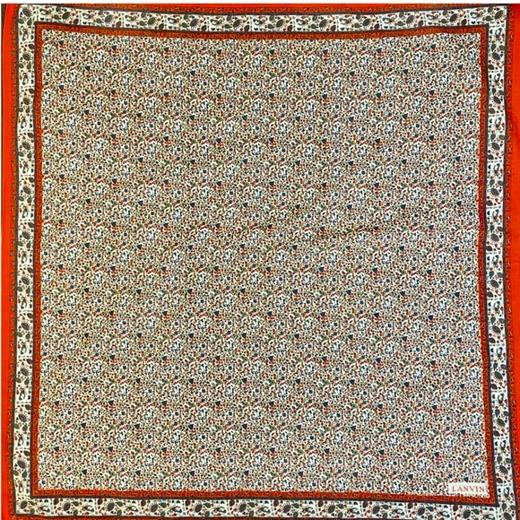 Lanvin Floral Print Scarf - Excellent Condition! - Picture 5 of 5